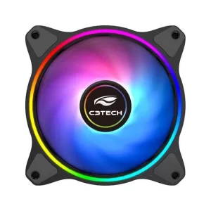 045 - COOLER FAN PARA GABINETE 120x120x25 LED RGB F7-L250RGB C3 TECH