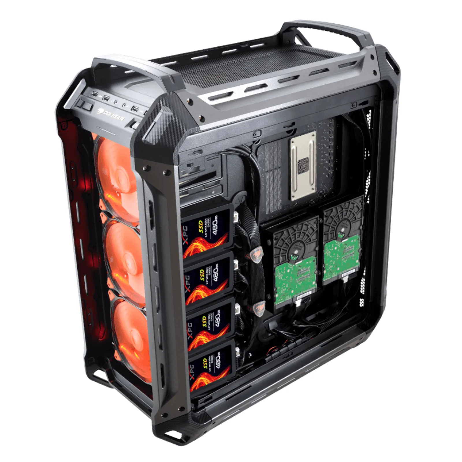 044 - Gabinete Cougar Gamer PANZER MAX-G Full - Tower Preto - Imagem 10