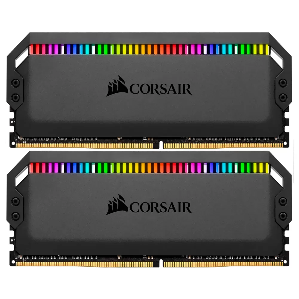 122 - Memória RAM Corsair Dominator Platinum DDR4 32GB (2x16GB) 3200MHz RGB - CMT32GX4M2E3200C16