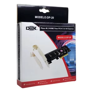 164 - PLACA PCI-E ADAPTADOR SSD M2 NO PC DP-20 DEX