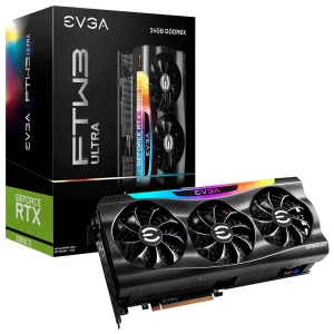 125 - Placa de Vídeo EVGA FTW3 Ultra Gaming 24GB GeForce RTX3090Ti GDDR6X - LED ARGB - 24G-P5-4985-KR
