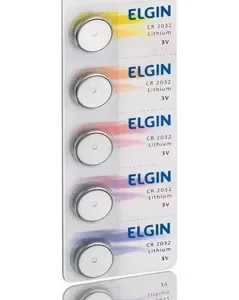 145- BATERIA LITHIUM 3V CR2032 EMBALAGEM C/5 UNI 82193 ELGIN