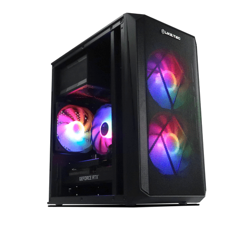317 - GABINETE GAMER CYCLE PRETO RGB 2026 LIKETEC
