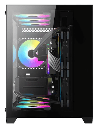 327 - GABINETE GAMER KIRRA PRETO RGB 2033 LIKETEC - Imagem 2