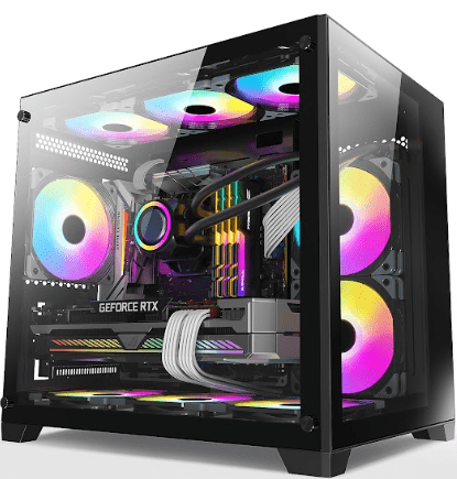 327 - GABINETE GAMER KIRRA PRETO RGB 2033 LIKETEC