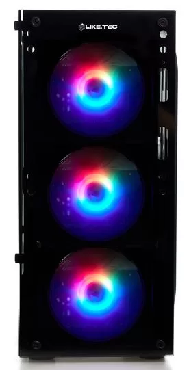 318 - GABINETE GAMER MATRIX PRETO RGB 2035 LIKETEC - Imagem 4