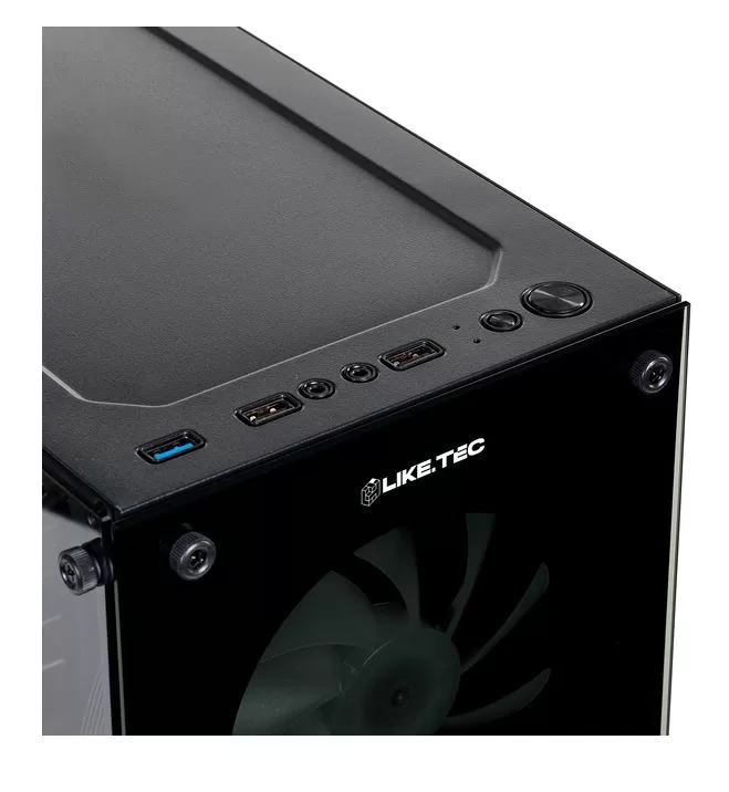 318 - GABINETE GAMER MATRIX PRETO RGB 2035 LIKETEC - Imagem 7