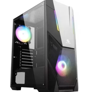 329 - GABINETE GAMER MID TOWER RGB BLACK HAWK PRETO 70570 FORTREK