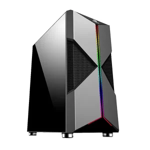 335 - GABINETE GAMER MID TOWER RGB HOLT PRETO 70571 FORTREK