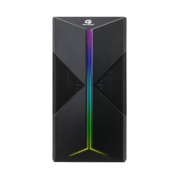 335 - GABINETE GAMER MID TOWER RGB HOLT PRETO 70571 FORTREK - Imagem 2