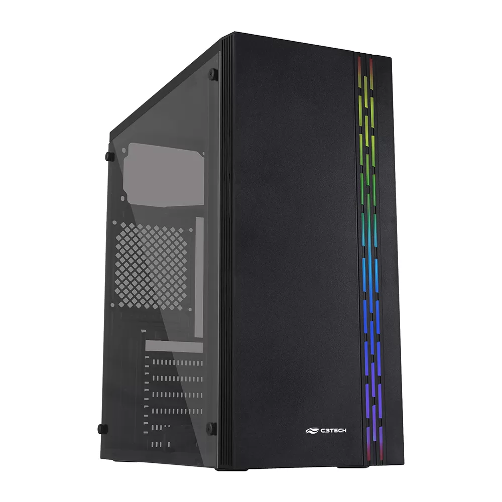 320 - GABINETE GAMER PRETO MT-G230BK C3 TECH