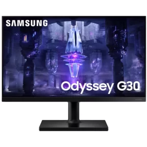343 - MONITOR SAMSUNG GAMER ODYSSEY G30 24" FHD 144HZ 1MS FREESYNC HDMI DP AJUSTE ALTURA PIVOT INCLINACAO - LS24BG300ELMZD