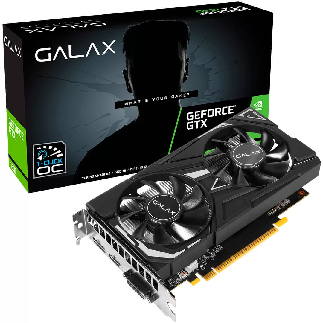 415 - GPU NV GTX1630 4GB EX 1CLICK OC G6 64B GALAX 63NQL4HP66EX