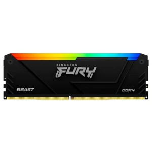 464 - Memória RAM Kingston Fury Beast DDR4 32GB 3200MHz RGB - Preto (KF432C16BB2A/32)