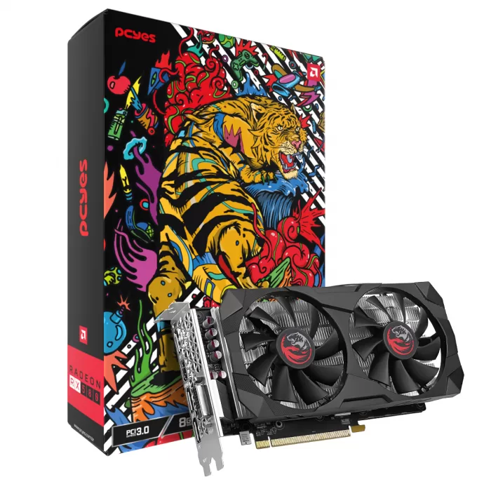 421 - Placa de Video RX 580 8GB GDDR5 256 BITS 2048SP DUAL-FAN GRAFFITI SERIES PVRX5808GBDF