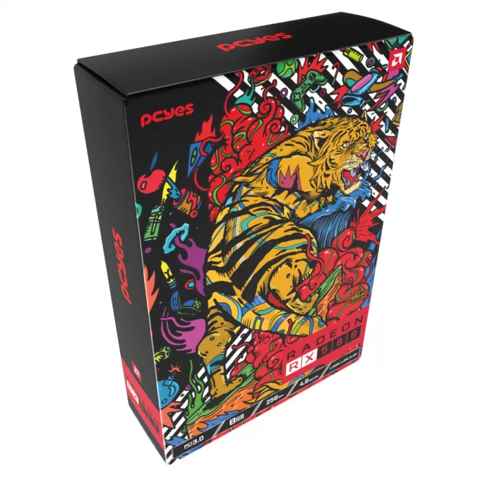 421 - Placa de Video RX 580 8GB GDDR5 256 BITS 2048SP DUAL-FAN GRAFFITI SERIES PVRX5808GBDF - Imagem 3