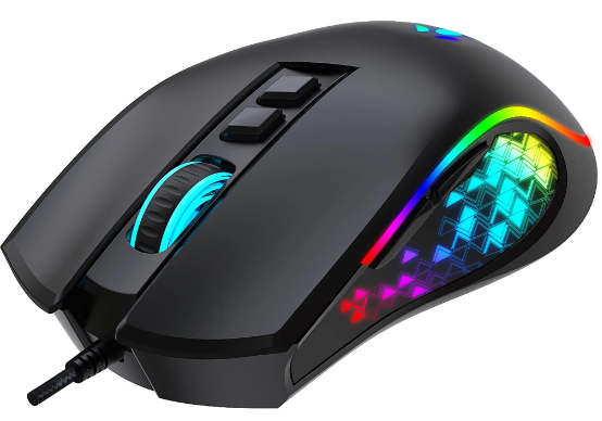 554 - MOUSE GAMER USB VICKERS 8000DPI PRETO RGB - FORTREK - Imagem 2