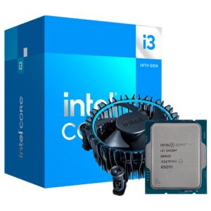 582 - Processador Intel Core i3-14100F, 4-Core, 8-Threads, 3.5GHz (4.7GHz Turbo), Cache 12MB, LGA1700, BX8071514100F